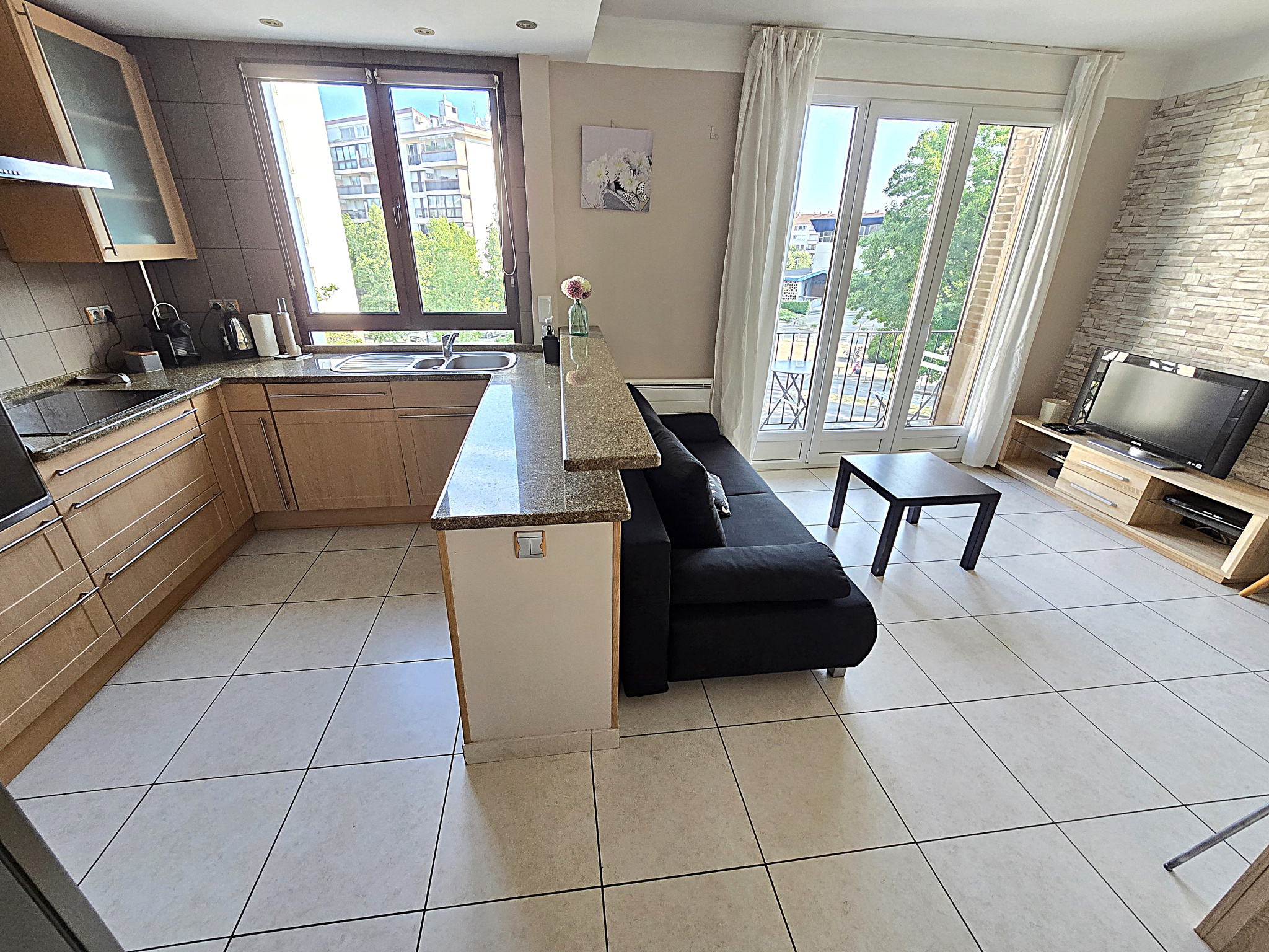 Appartement traversant Annecy, quartier Chorus